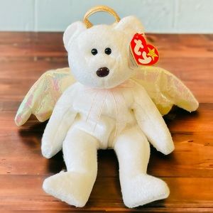 1998 Collectable original HALO beanie baby (brown nose with tag errors)